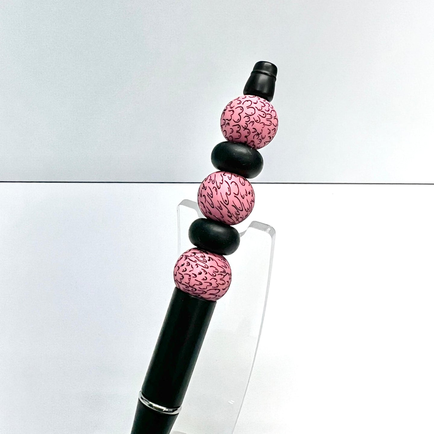 Pink Breast Cancer Boob Plastic Pen